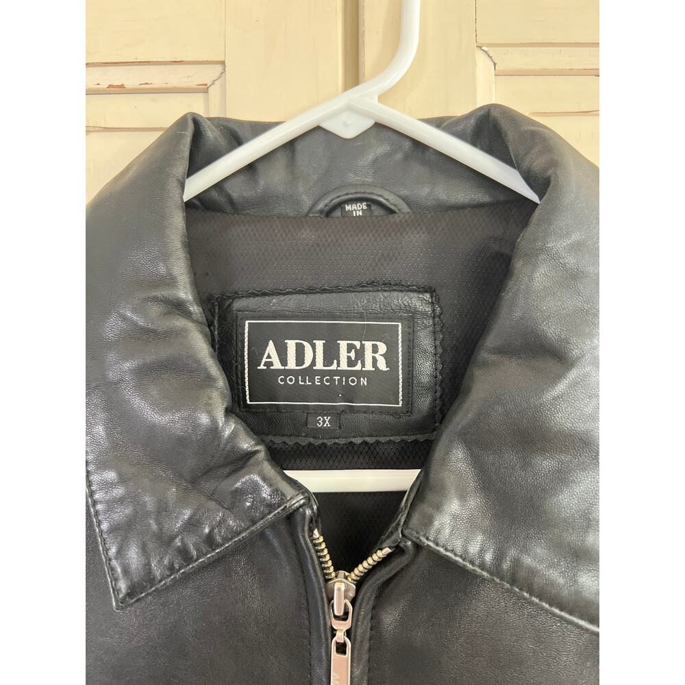 Adler Collection womens size 3X black lambs skin leather jacket - Picture 2 of 4